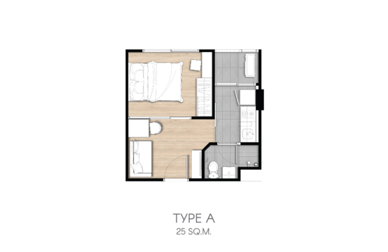 The Excel Hideaway Ratchada-Huai Khwang - Floor Plan