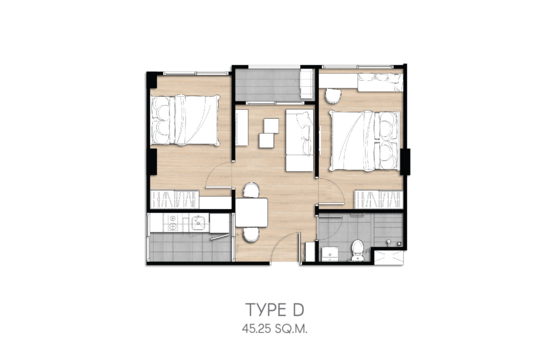 The Excel Hideaway Ratchada-Huai Khwang - Floor Plan