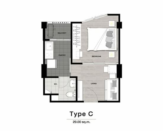 Niche ID Phetkasem-Bangkae : นิช ไอดี เพชรเกษม-บางแค - Floor Plan