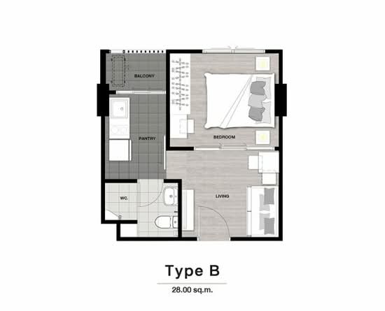 Niche ID Phetkasem-Bangkae : นิช ไอดี เพชรเกษม-บางแค - Floor Plan