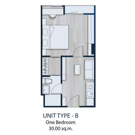 The Elegant Ladprao 1 : ดิ อิลิแกนท์ ลาดพร้าว 1 - Floor Plan