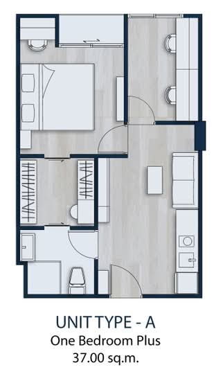 The Elegant Ladprao 1 : ดิ อิลิแกนท์ ลาดพร้าว 1 - Floor Plan