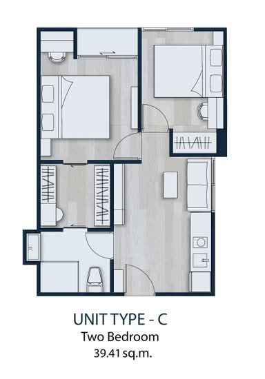 The Elegant Ladprao 1 : ดิ อิลิแกนท์ ลาดพร้าว 1 - Floor Plan