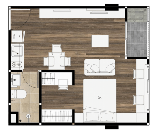 SUN CITY MRT Yaek Fai Chai : ซัน ซิตี้ แยกไฟฉาย - Floor Plan