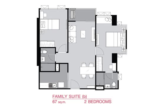 Supalai Veranda Ramkhamhaeng : ศุภาลัย เวอเรนด้า รามคำแหง - Floor Plan