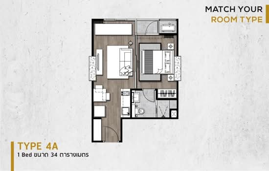 The Matt Sathorn-Thapra : เดอะ แมทท์ สาทร-ท่าพระ - Floor Plan