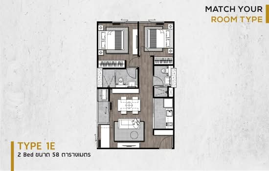 The Matt Sathorn-Thapra : เดอะ แมทท์ สาทร-ท่าพระ - Floor Plan