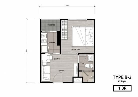 Niche Mono Charoen Nakorn : นิช โมโน เจริญนคร - Floor Plan