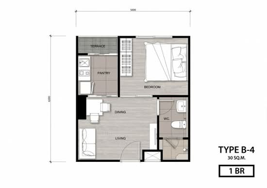 Niche Mono Charoen Nakorn : นิช โมโน เจริญนคร - Floor Plan