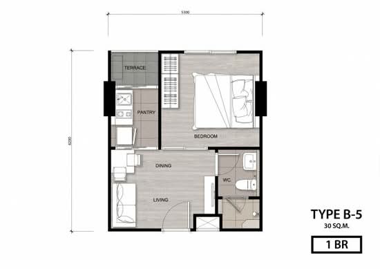 Niche Mono Charoen Nakorn : นิช โมโน เจริญนคร - Floor Plan