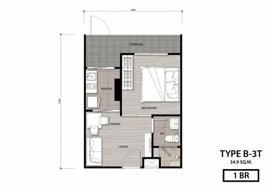 Niche Mono Charoen Nakorn : นิช โมโน เจริญนคร - Floor Plan