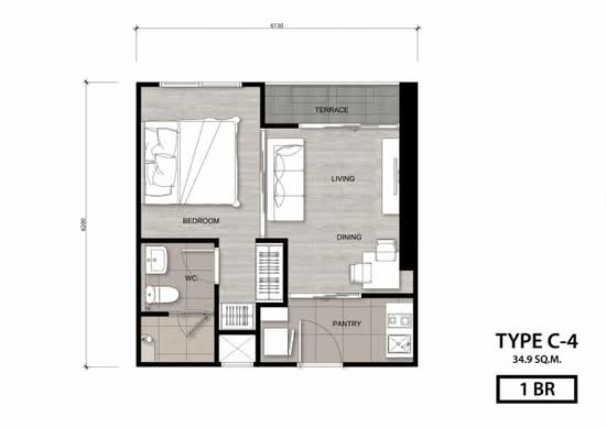 Niche Mono Charoen Nakorn : นิช โมโน เจริญนคร - Floor Plan