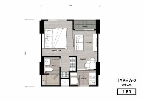 Niche Mono Charoen Nakorn : นิช โมโน เจริญนคร - Floor Plan