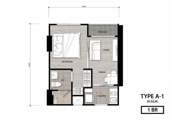 Niche Mono Charoen Nakorn : นิช โมโน เจริญนคร - Floor Plan