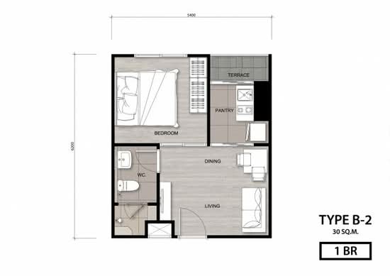 Niche Mono Charoen Nakorn : นิช โมโน เจริญนคร - Floor Plan