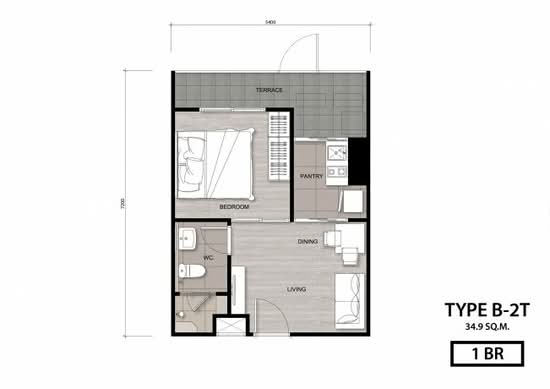 Niche Mono Charoen Nakorn : นิช โมโน เจริญนคร - Floor Plan