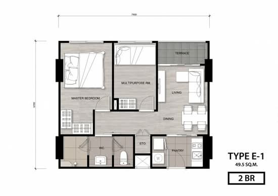 Niche Mono Charoen Nakorn : นิช โมโน เจริญนคร - Floor Plan
