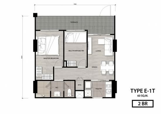 Niche Mono Charoen Nakorn : นิช โมโน เจริญนคร - Floor Plan