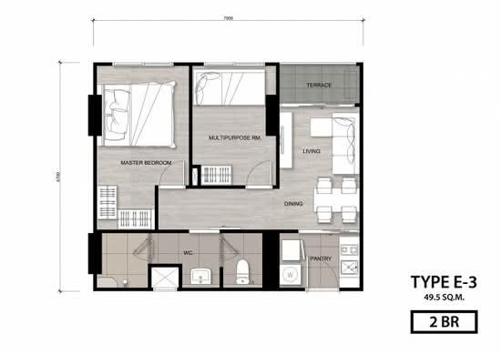 Niche Mono Charoen Nakorn : นิช โมโน เจริญนคร - Floor Plan