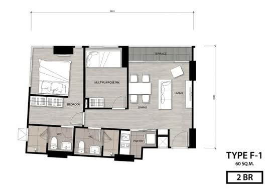 Niche Mono Charoen Nakorn : นิช โมโน เจริญนคร - Floor Plan