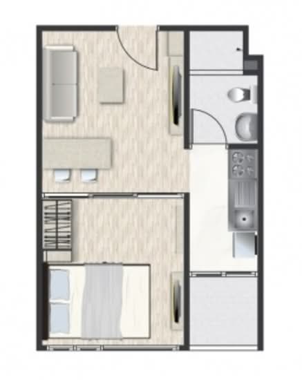 The Cube North Chaengwattana 12 : เดอะคิวบ์ นอร์ท แจ้งวัฒนะ 12 - Floor Plan