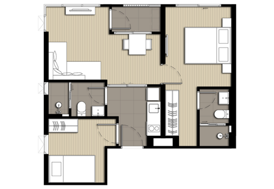 Elio Del Nest : เอลิโอ เดล เนสท์ - Floor Plan