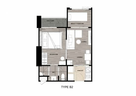 Niche Mono Mega Space Bangna : นิช โมโน เมกะ สเปซ บางนา - Floor Plan
