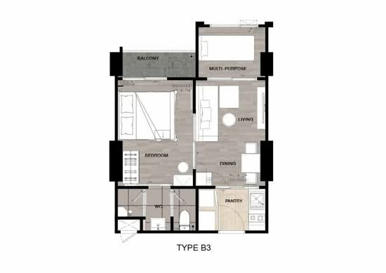 Niche Mono Mega Space Bangna : นิช โมโน เมกะ สเปซ บางนา - Floor Plan
