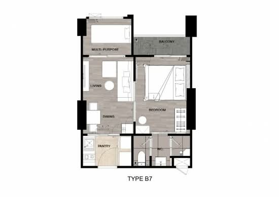 Niche Mono Mega Space Bangna : นิช โมโน เมกะ สเปซ บางนา - Floor Plan