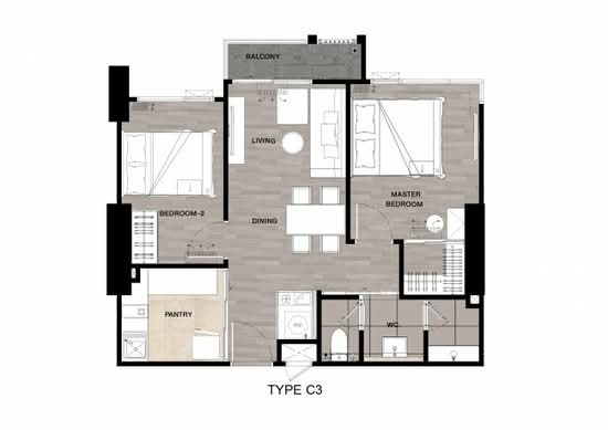 Niche Mono Mega Space Bangna : นิช โมโน เมกะ สเปซ บางนา - Floor Plan