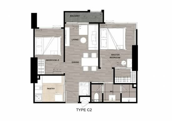 Niche Mono Mega Space Bangna : นิช โมโน เมกะ สเปซ บางนา - Floor Plan