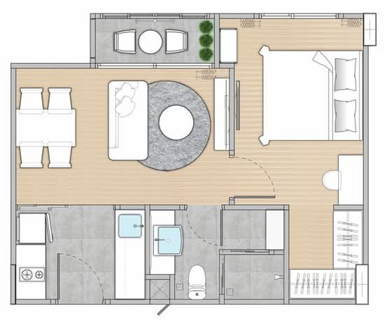 Maison Garden Chaeng Watthana 2 : เมซองการ์เด้น แจ้งวัฒนะ 2 - Floor Plan