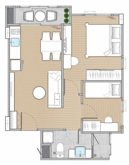 Maison Garden Chaeng Watthana 2 : เมซองการ์เด้น แจ้งวัฒนะ 2 - Floor Plan