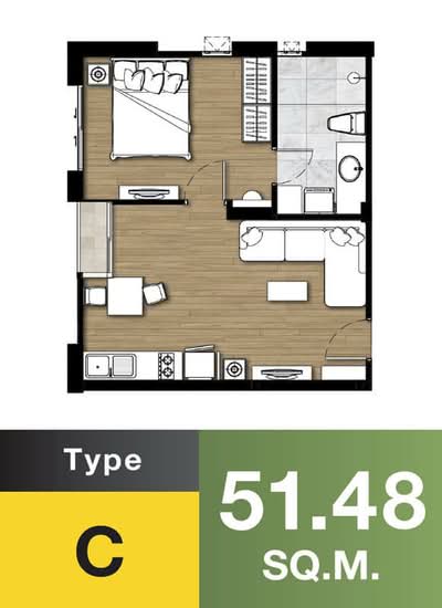 Maison Garden Chaeng Watthana - Floor Plan