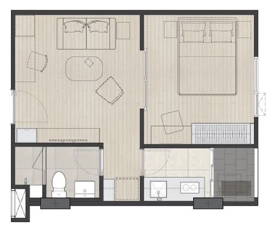 Chambers Cher Ratchada–Ramintra : แชมเบอร์ส เฌอ รัชดา-รามอินทรา - Floor Plan