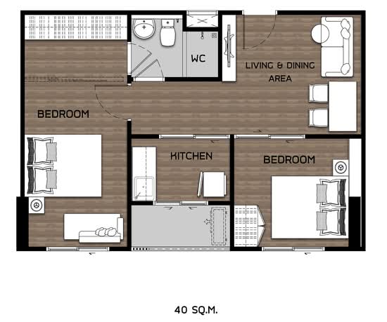 HI Sukhumvit 93 : ไฮ สุขุมวิท 93 - Floor Plan