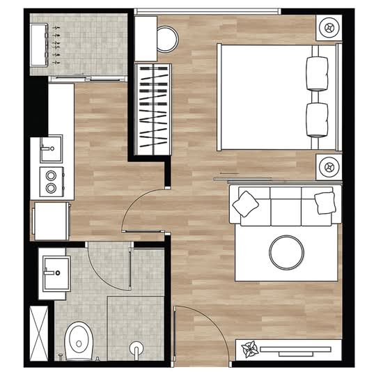 The Belgravia @ Ratchada-Ladprao 15 - Floor Plan