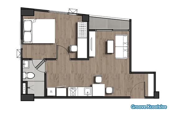 Groove Ratchada-Rama 9 - Floor Plan