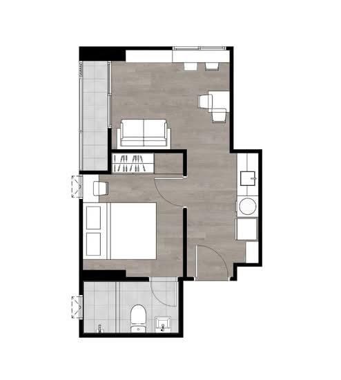 Notting Hill Chatuchak-Interchange : น๊อตติ้ง ฮิลล์ จตุจักร-อินเตอร์เชนจ์ - Floor Plan