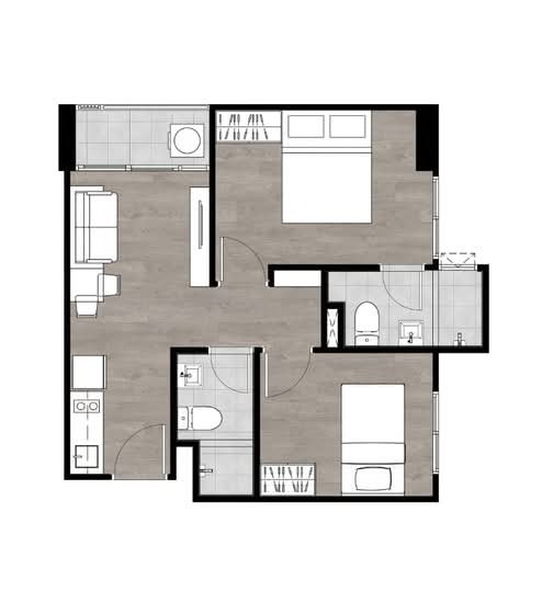 Notting Hill Chatuchak-Interchange : น๊อตติ้ง ฮิลล์ จตุจักร-อินเตอร์เชนจ์ - Floor Plan