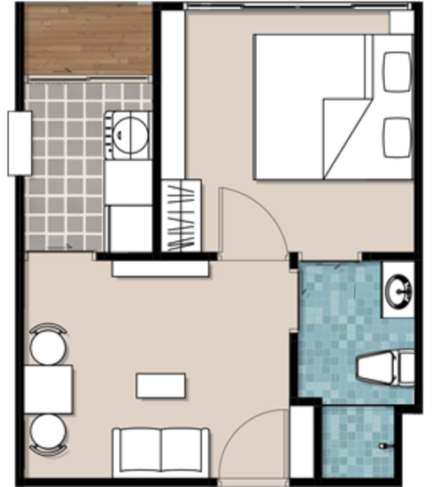 Humble Living @ FueangFu : ฮัมเบิล ลีฟวิ่ง แอท เฟื่องฟู - Floor Plan