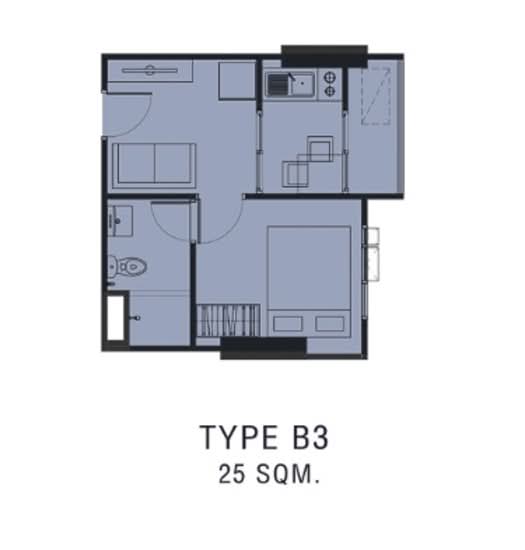 ASHER Ratchada-Huai Khwang - Floor Plan
