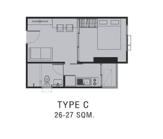 ASHER Ratchada-Huai Khwang - Floor Plan