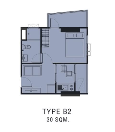 ASHER Ratchada-Huai Khwang - Floor Plan