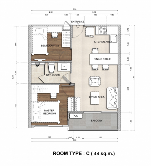 The Lago : เดอะ ลาโก - Floor Plan