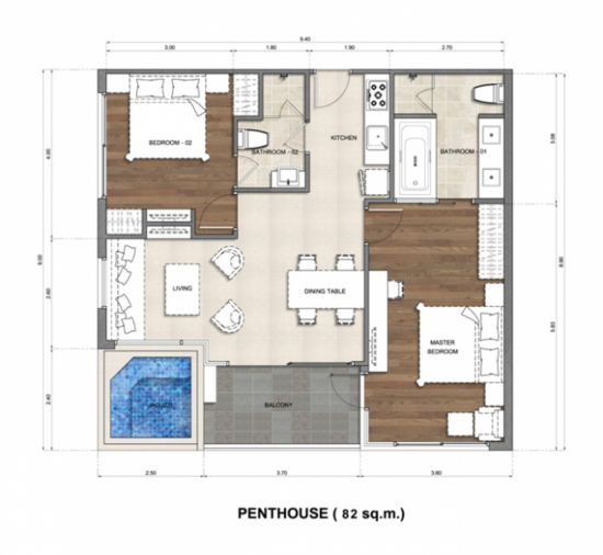 The Lago : เดอะ ลาโก - Floor Plan