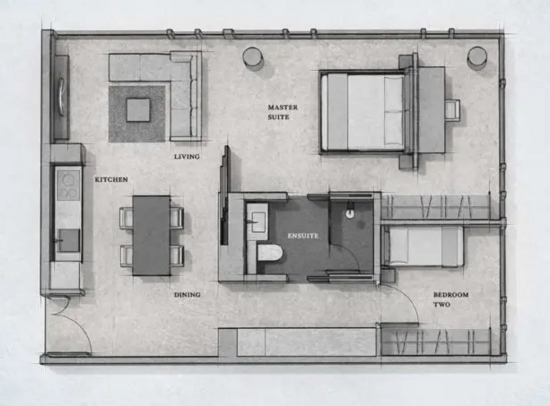 Petit Jervois - Floor Plan