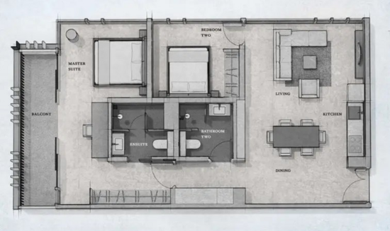 Petit Jervois - Floor Plan