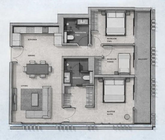 Petit Jervois - Floor Plan