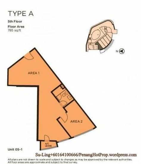 One One Eight, Tanjung Tokong - Floor Plan - iProperty.com.my